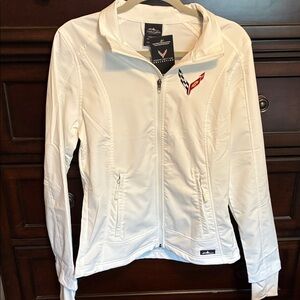 Charles River Apparel White Full-Zip Utility Softshell Jacket